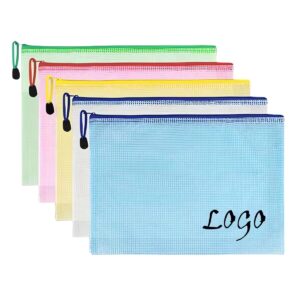 Clear Zipper Document Handbag