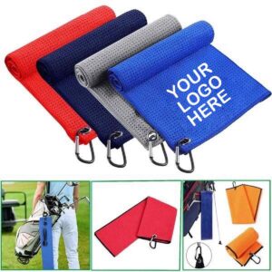 Portable Microfiber Cooling Golf Towels With Hook