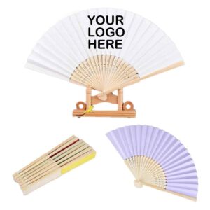 Solid-color Bamboo Folding Fan