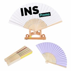Solid-color Bamboo Folding Fan