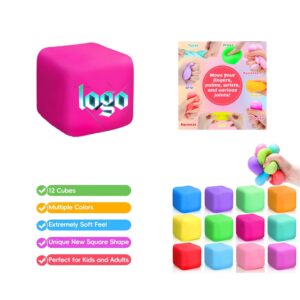 Cube-Shaped Flour Stress Relief Ball