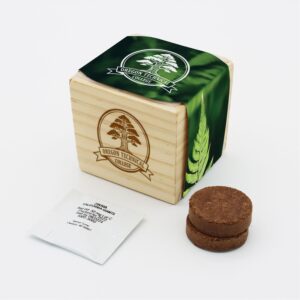 Wooden Cube Grow Kit Planter