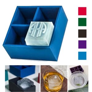 Silicone 4 Holes Customizable Ice Logo Cube Tray
