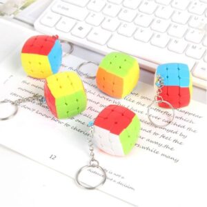 Colorful Mini Puzzle Cube Keychain