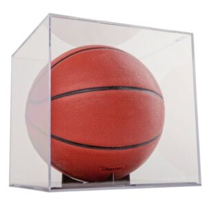 Full Size Basketball/Soccer Ball Display Cube w/Grandstand