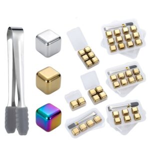 6pcs Whisky Stones With Case And Silicone Clip Set