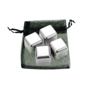 Stainless Steel Ice Cubes (set Of 4)
