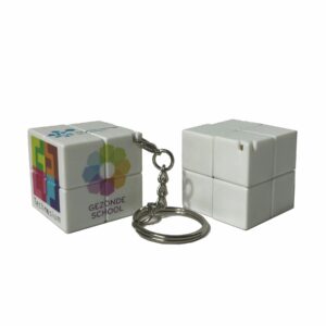 Mini Puzzle Cube w/ Keychain (2x2)