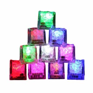 Multicolor Waterproof Led Light Up Plastic Ice Cubes