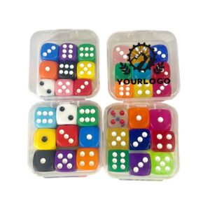 Colorful Dice Set w/ Storage Box