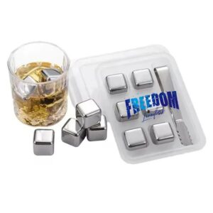6 Pcs Stainless Steel Ice Cube Set