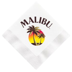 3 Ply White Beverage Napkin, Digital