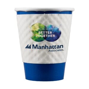 8/9 oz Beverage Wrap - White