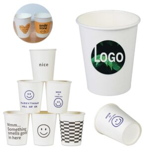 8 oz. Paper Coffee Cup Disposable Hot Cold Full Color