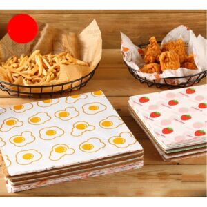 7" x 7" Greaseproof Paper Food Sheets