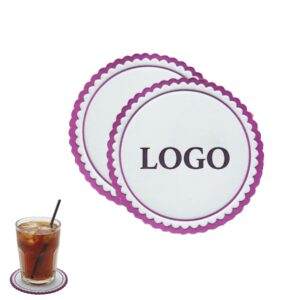 4" Wax-Coated Paper Disposable Drink Coasters