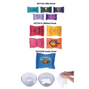 Disposable, compressed towel made from Plant Fiber - 24 x 12