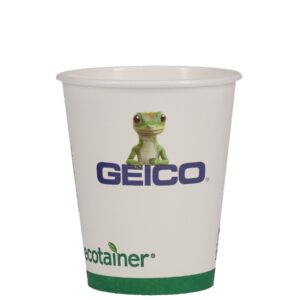 12 oz Eco-Friendly Paper Cup - White - Digital