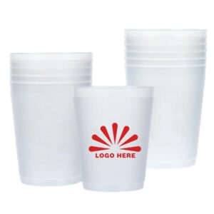 12 oz Clear Plastic Frosted Cup
