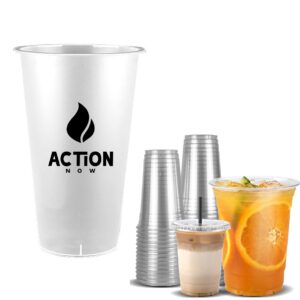Clear Frosted Plastic Cup