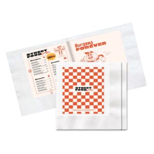 3-Ply White Beverage Promo Napkin - High Line
