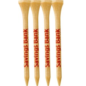 4 Pack Wood Golf Tees 2-3/4"