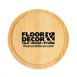 3 3/4" Round Bamboo Coaster