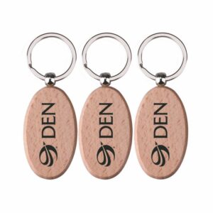 Oval Wooden Key Holder