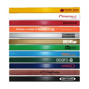 Enamel Finish Carpenter Pencil w/Medium Lead
