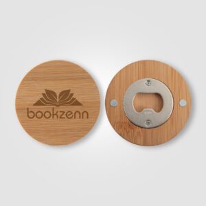 Bamboo Magnetic Bottle Opener - Laser