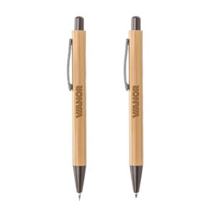 Lucky Clicker Bamboo Pen & Pencil Set