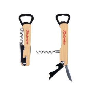 Union Printed - 4-in1 Durable Wood Wine Beer Opener with Knife