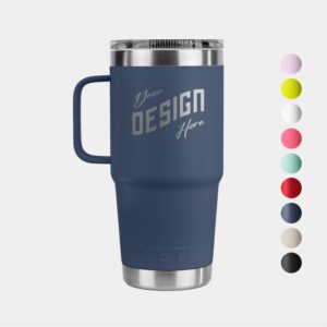 20 Oz  Stainless Steel Tumbler Insulated Travel Mug W/ Handle